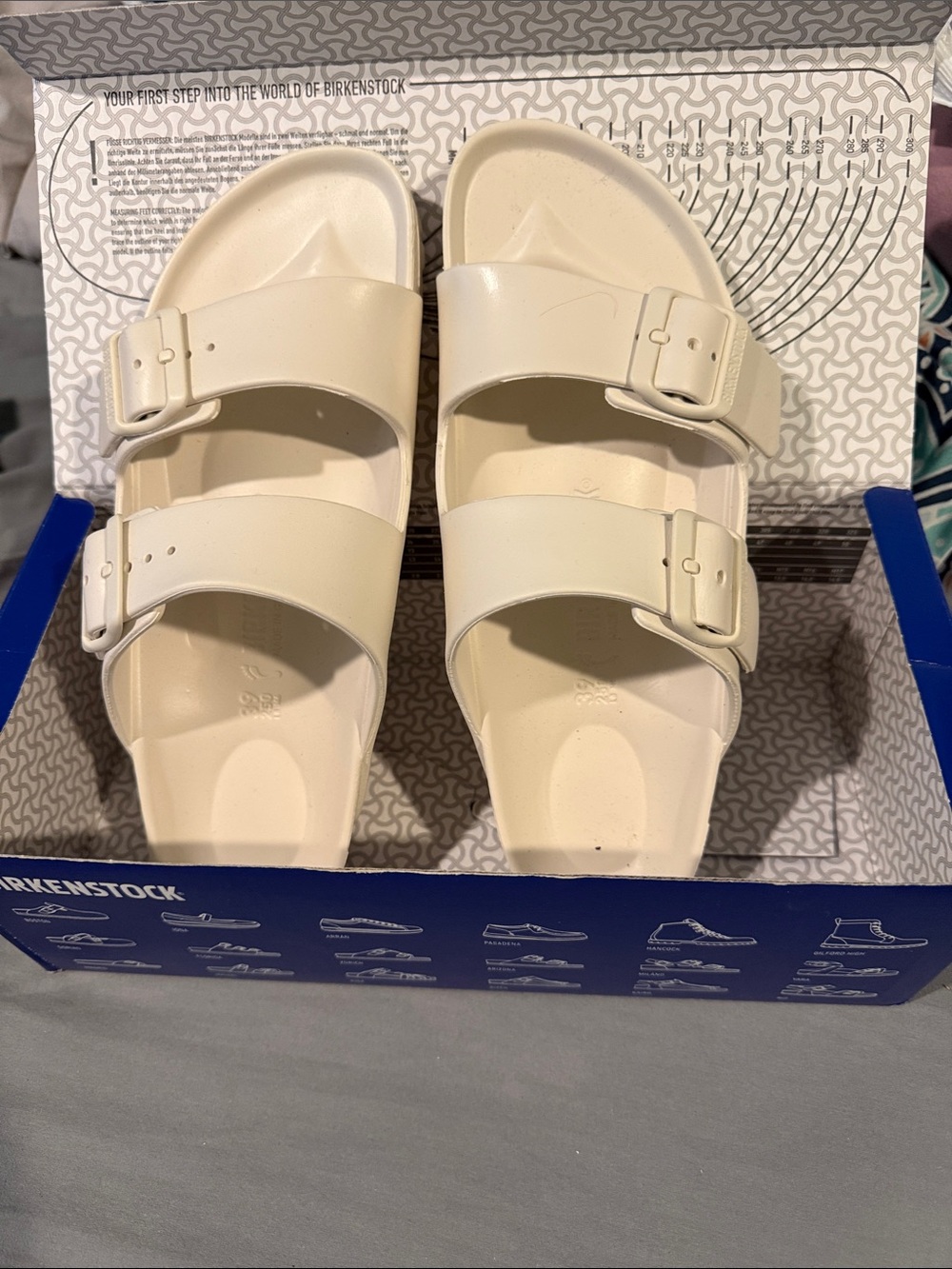 Birkenstock Arizona EVA Sandals in Cream